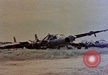 Image of wrecked Japanese planes Naha Okinawa Ryukyu Islands, 1945, second 57 stock footage video 65675052875