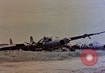 Image of wrecked Japanese planes Naha Okinawa Ryukyu Islands, 1945, second 60 stock footage video 65675052875