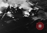 Image of USS Hancock on fire Pacific Ocean, 1945, second 16 stock footage video 65675052932