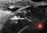 Image of USS Hancock on fire Pacific Ocean, 1945, second 23 stock footage video 65675052932