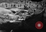 Image of USS Hancock on fire Pacific Ocean, 1945, second 37 stock footage video 65675052932