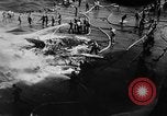 Image of USS Hancock on fire Pacific Ocean, 1945, second 38 stock footage video 65675052932