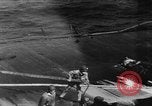 Image of USS Hancock on fire Pacific Ocean, 1945, second 40 stock footage video 65675052932