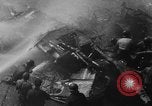 Image of USS Hancock on fire Pacific Ocean, 1945, second 53 stock footage video 65675052932