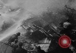 Image of USS Hancock on fire Pacific Ocean, 1945, second 54 stock footage video 65675052932