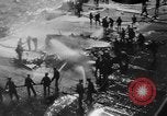 Image of USS Hancock on fire Pacific Ocean, 1945, second 58 stock footage video 65675052932