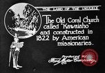 Image of old Coral Church Honolulu Hawaii USA, 1919, second 8 stock footage video 65675052979
