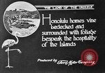 Image of park Honolulu Hawaii USA, 1919, second 4 stock footage video 65675052980