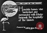 Image of park Honolulu Hawaii USA, 1919, second 6 stock footage video 65675052980