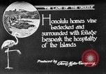 Image of park Honolulu Hawaii USA, 1919, second 12 stock footage video 65675052980