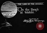 Image of park Honolulu Hawaii USA, 1919, second 28 stock footage video 65675052980