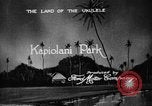 Image of Kapiolani Park Honolulu Hawaii USA, 1919, second 3 stock footage video 65675052981