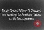 Standbild Major General William S Gräber Wladiwostok Russland, 1918, aus Sekunde 3 historischem Filmmaterial Videoclip 65675053013