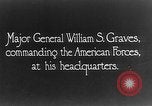 Standbild Major General William S Gräber Wladiwostok Russland, 1918, aus Sekunde 4 historischem Filmmaterial Videoclip 65675053013