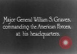 Standbild Major General William S Gräber Wladiwostok Russland, 1918, aus Sekunde 7 historischem Filmmaterial Videoclip 65675053013