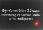 Standbild Major General William S Gräber Wladiwostok Russland, 1918, aus Sekunde 8 historischem Filmmaterial Videoclip 65675053013