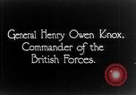 Image of General Henry Owen Knox Europe, 1918, second 3 stock footage video 65675053020