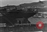Image of US soldiers protect commodities sea port Vladivostok Russia, 1918, second 18 stock footage video 65675053025