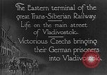 Standbild ostterminal der Transsibirischen Eisenbahn Wladiwostok Russland, 1918, aus Sekunde 12 historischem Filmmaterial Videoclip 65675053028