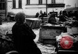 Image of US soldiers visit an open air market Archangel Russia, 1918, second 60 stock footage video 65675053036