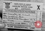 Image of gas rations and World War 2 rationing United States USA, 1942, second 16 stock footage video 65675053063