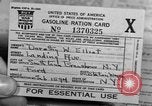Image of gas rations and World War 2 rationing United States USA, 1942, second 17 stock footage video 65675053063