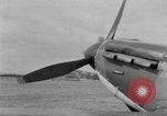 Image of Spitfire airplanes readied for combat United Kingdom, 1940, second 14 stock footage video 65675053155