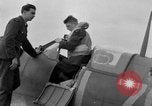 Image of Spitfire airplanes readied for combat United Kingdom, 1940, second 19 stock footage video 65675053155
