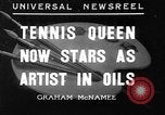 Image of tennis player Helen Wills Moody San Francisco California USA, 1936, second 1 stock footage video 65675053231