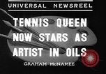 Image of tennis player Helen Wills Moody San Francisco California USA, 1936, second 5 stock footage video 65675053231