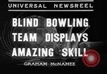 Image of blind bowlers New York City USA, 1936, second 7 stock footage video 65675053234