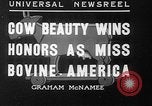Standbild Kühe Sabetha Kansas USA, 1936, aus Sekunde 1 historischem Filmmaterial Videoclip 65675053235