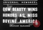 Standbild Kühe Sabetha Kansas USA, 1936, aus Sekunde 3 historischem Filmmaterial Videoclip 65675053235