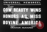 Standbild Kühe Sabetha Kansas USA, 1936, aus Sekunde 7 historischem Filmmaterial Videoclip 65675053235