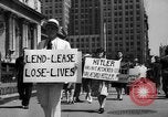 Standbild picket line New York City USA, 1941, aus Sekunde 33 historischem Filmmaterial Videoclip 65675053245