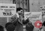 Standbild American Union für Organisation gegen Krieg New York City USA, 1941, aus Sekunde 62 historischem Filmmaterial Videoclip 65675053246
