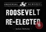 Image of President Franklin D Roosevelt re-elected in 1940 and 1944 New York United States USA, 1940, second 6 stock footage video 65675053255