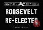 Image of President Franklin D Roosevelt re-elected in 1940 and 1944 New York United States USA, 1940, second 7 stock footage video 65675053255