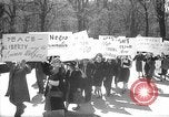 Image of American Peace Mobilization anti-war march in World War 2 Washington DC USA, 1941, second 1 stock footage video 65675053289