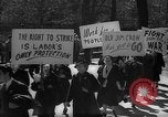 Image of American Peace Mobilization anti-war march in World War 2 Washington DC USA, 1941, second 29 stock footage video 65675053289