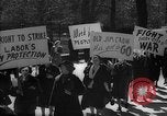 Image of American Peace Mobilization anti-war march in World War 2 Washington DC USA, 1941, second 30 stock footage video 65675053289