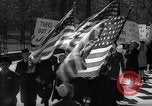 Image of American Peace Mobilization anti-war march in World War 2 Washington DC USA, 1941, second 36 stock footage video 65675053289