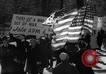 Image of American Peace Mobilization anti-war march in World War 2 Washington DC USA, 1941, second 37 stock footage video 65675053289