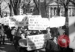 Image of American Peace Mobilization anti-war march in World War 2 Washington DC USA, 1941, second 40 stock footage video 65675053289