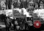 Image of American Peace Mobilization anti-war march in World War 2 Washington DC USA, 1941, second 44 stock footage video 65675053289