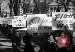 Image of American Peace Mobilization anti-war march in World War 2 Washington DC USA, 1941, second 45 stock footage video 65675053289