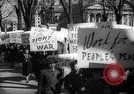 Image of American Peace Mobilization anti-war march in World War 2 Washington DC USA, 1941, second 47 stock footage video 65675053289