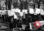 Image of American Peace Mobilization anti-war march in World War 2 Washington DC USA, 1941, second 50 stock footage video 65675053289