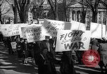 Image of American Peace Mobilization anti-war march in World War 2 Washington DC USA, 1941, second 53 stock footage video 65675053289