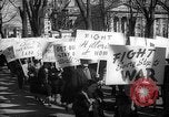 Image of American Peace Mobilization anti-war march in World War 2 Washington DC USA, 1941, second 54 stock footage video 65675053289